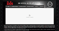 Desktop Screenshot of desoysacoltd.com